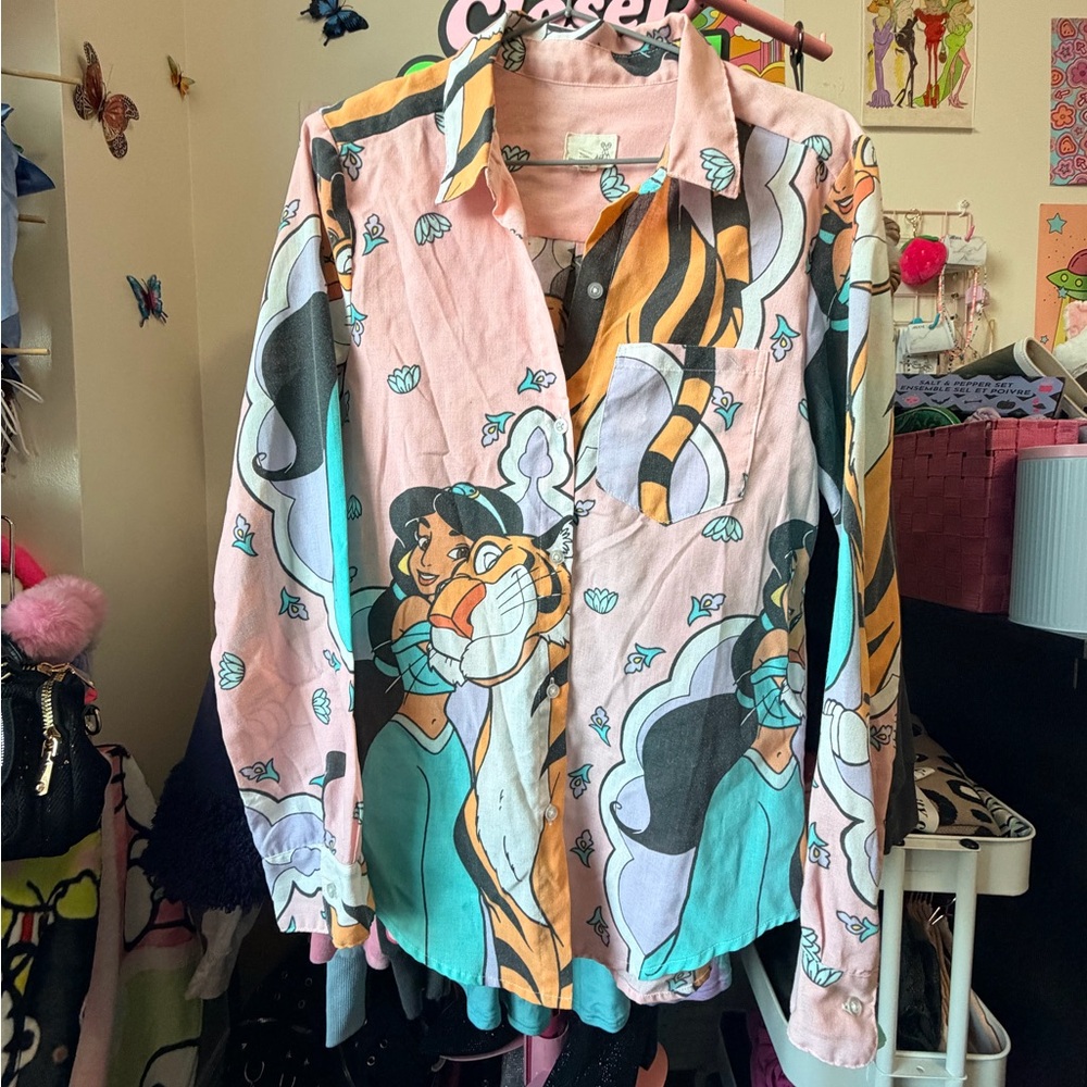 Urban Renewal Multicolor Graphic Button Down Shirt
